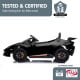 Lamborghini Performante Kids Electric Ride On Car Remote Control - Black Image 10 thumbnail
