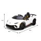 Lamborghini Performante Kids Electric Ride On Car Remote Control by Kahuna - White Image 9 thumbnail