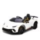 Lamborghini Performante Kids Electric Ride On Car Remote Control by Kahuna - White Image 2 thumbnail