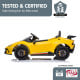 Lamborghini Performante Kids Electric Ride On Car Remote Control - Yellow Image 9 thumbnail