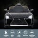 Authorised Lexus LC 500 Kids Electric Ride On Car - Black Image 5 thumbnail