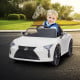 Authorised Lexus LC 500 Kids Electric Ride On Car - White Image 10 thumbnail