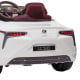 Authorised Lexus LC 500 Kids Electric Ride On Car - White Image 4 thumbnail
