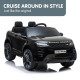 Land Rover Licensed Kids Ride on Car Remote Control by Kahuna Black Image 6 thumbnail