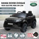 Land Rover Licensed Kids Ride on Car Remote Control by Kahuna Black Image 2 thumbnail