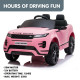Land Rover Licensed Kids Ride on Car Remote Control by Kahuna - Pink Image 12 thumbnail