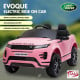 Land Rover Licensed Kids Ride on Car Remote Control by Kahuna - Pink Image 15 thumbnail