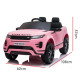 Land Rover Licensed Kids Ride on Car Remote Control by Kahuna - Pink Image 5 thumbnail