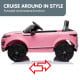 Land Rover Licensed Kids Ride on Car Remote Control by Kahuna - Pink Image 7 thumbnail
