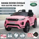 Land Rover Licensed Kids Ride on Car Remote Control by Kahuna - Pink thumbnail