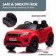 Land Rover Licensed Kids Ride on Car Remote Control by Kahuna - Red Image 11 thumbnail