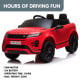 Land Rover Licensed Kids Ride on Car Remote Control by Kahuna - Red Image 14 thumbnail