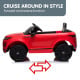 Land Rover Licensed Kids Ride on Car Remote Control by Kahuna - Red Image 9 thumbnail