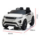 Land Rover Licensed Kids Ride on Car Remote Control by Kahuna - White Image 7 thumbnail