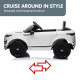 Land Rover Licensed Kids Ride on Car Remote Control by Kahuna - White Image 6 thumbnail