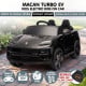 Kahuna Black Porsche Macan Turbo EV Kids Ride On Car 12V Electric Car Image 16 thumbnail
