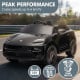 Kahuna Black Porsche Macan Turbo EV Kids Ride On Car 12V Electric Car Image 5 thumbnail