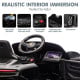 Kahuna Black Porsche Macan Turbo EV Kids Ride On Car 12V Electric Car Image 6 thumbnail
