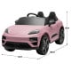 Kahuna Pink Porsche Macan Turbo EV Kids Ride On Car 12V Electric Car Image 3 thumbnail