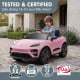 Kahuna Pink Porsche Macan Turbo EV Kids Ride On Car 12V Electric Car Image 7 thumbnail