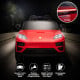 Kahuna Red Porsche Macan Turbo EV Kids Ride On Car 12V Electric Car Image 4 thumbnail