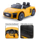 Audi R8 Spyder Licensed Kids Ride on Car Remote Control by Kahuna YL Image 11 thumbnail