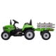 Kahuna MX-611 Kids Electric Tractor Trailer Car Green Grey Image 3 thumbnail