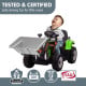 Kahuna MX-611C Kids Electric Car Tractor Digger Loader Grey Image 9 thumbnail