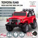 Toyota FJ-40 Electric Licensed Kids Ride On Electric Car - Red Image 2 thumbnail