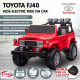 Toyota FJ-40 Electric Licensed Kids Ride On Electric Car - Red thumbnail