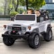 Kahuna Licensed Toyota FJ-40 2-Seat Kids Ride On Electric Toy Car 80W - White Image 14 thumbnail
