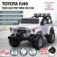 Toyota FJ-40 Electric Licensed Kids Ride On Electric Car - White Image 2 thumbnail