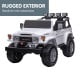 Kahuna Licensed Toyota FJ-40 2-Seat Kids Ride On Electric Toy Car 80W - White Image 13 thumbnail