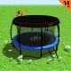 Kahuna Trampoline 14 ft with Basketball Set and Roof - Blue Image 2 thumbnail