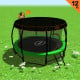 Kahuna Trampoline 12 ft with Basketball Set and Roof - Green Image 2 thumbnail