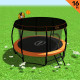 Kahuna Trampoline 16 ft with Basketball Set and Roof - Orange Image 2 thumbnail