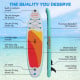 Kahuna Hana Inflatable Stand Up Paddle Board 11FT SUP Paddleboard with Pump Image 4 thumbnail