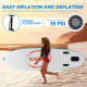 Kahuna Hana Inflatable Stand Up Paddle Board 11FT SUP Paddleboard with Pump Image 9 thumbnail