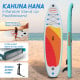 Kahuna Hana Inflatable Stand Up Paddle Board 11FT SUP Paddleboard with Pump Image 3 thumbnail