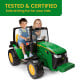 John Deere Dual Force Tractor Battery Operated 2-Seater Ride On Image 10 thumbnail