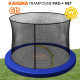 Kahuna 6ft Replacement Trampoline Safety Pad Cover and Safety Net Set Blue Image 2 thumbnail