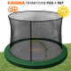 Kahuna 6ft Trampoline Pad and Net - Green Image 7 thumbnail