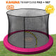 Kahuna 6ft Trampoline Pad and Net - Pink Image 7 thumbnail
