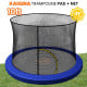 Kahuna 10ft Trampoline Pad and Net - Blue Image 7 thumbnail