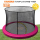 Kahuna 10ft Trampoline Pad and Net - Pink Image 7 thumbnail