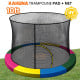 Kahuna 10ft Trampoline Pad and Net - Rainbow Image 7 thumbnail