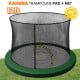Kahuna 12ft Trampoline Pad and Net - Green Image 7 thumbnail