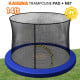 Kahuna 14ft Trampoline Pad and Net - Blue Image 7 thumbnail