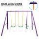 Kahuna Kids 4-Seater Swing Set Purple Green Image 7 thumbnail