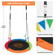 Kahuna Kids 1.2m Tree Saucer Swing Set Round with Hanging Straps 400kg Capacity Image 6 thumbnail